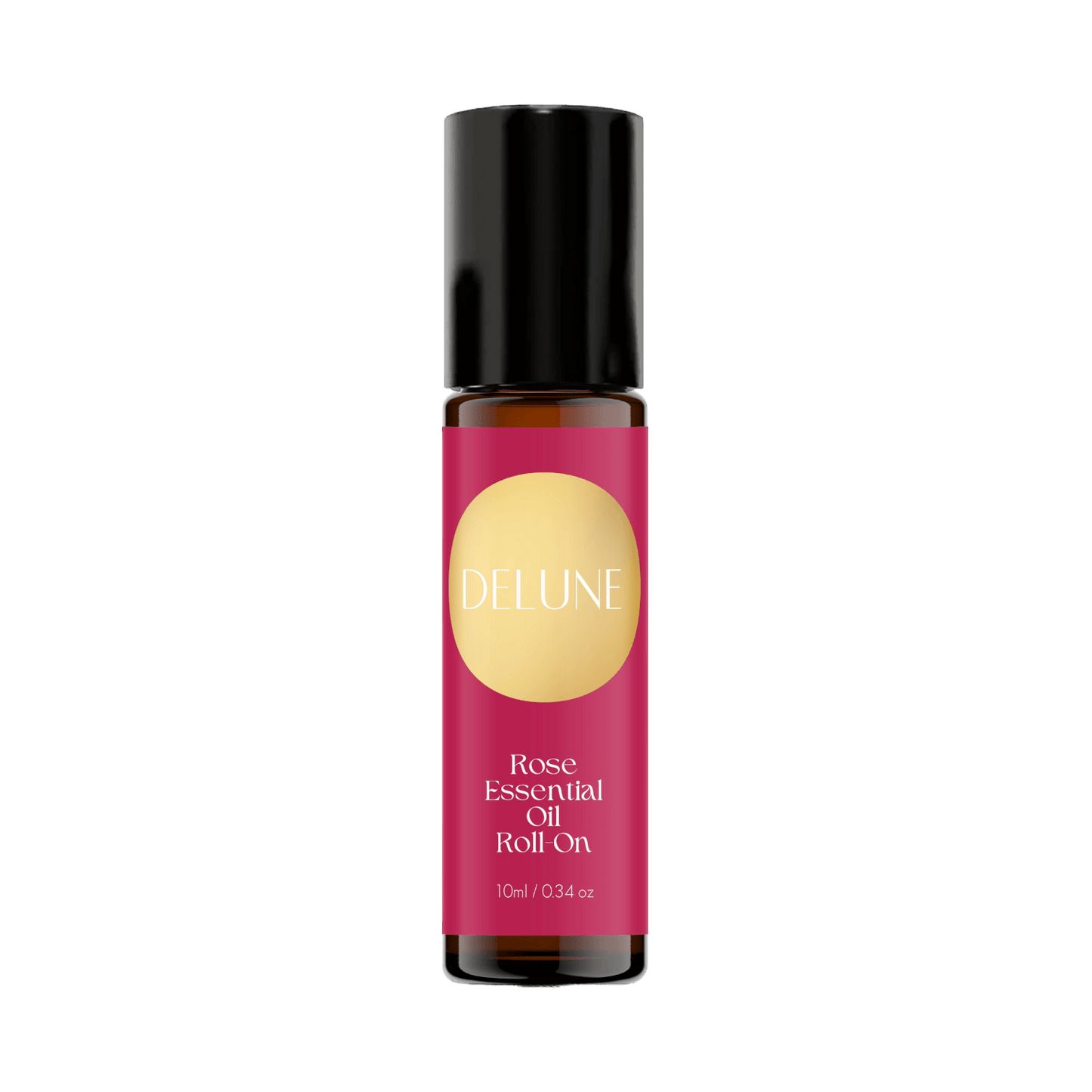 Rose Essential Oil Roll-On Bottle, soothing floral scent for self-love and confidence, 10ml, dilute in Fractionated Coconut Oil.