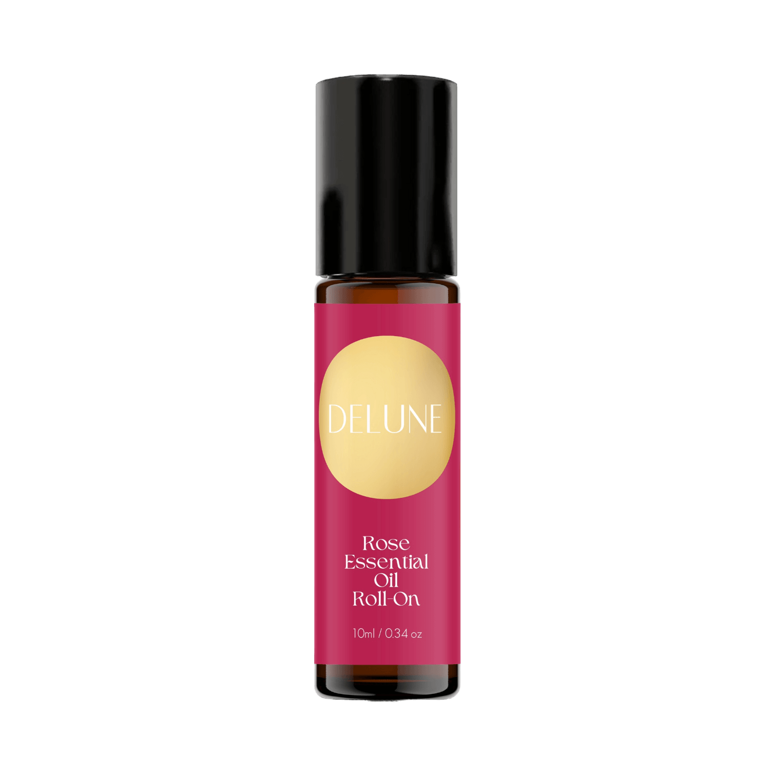 Rose Essential Oil Roll-On Bottle, soothing floral scent for self-love and confidence, 10ml, dilute in Fractionated Coconut Oil.