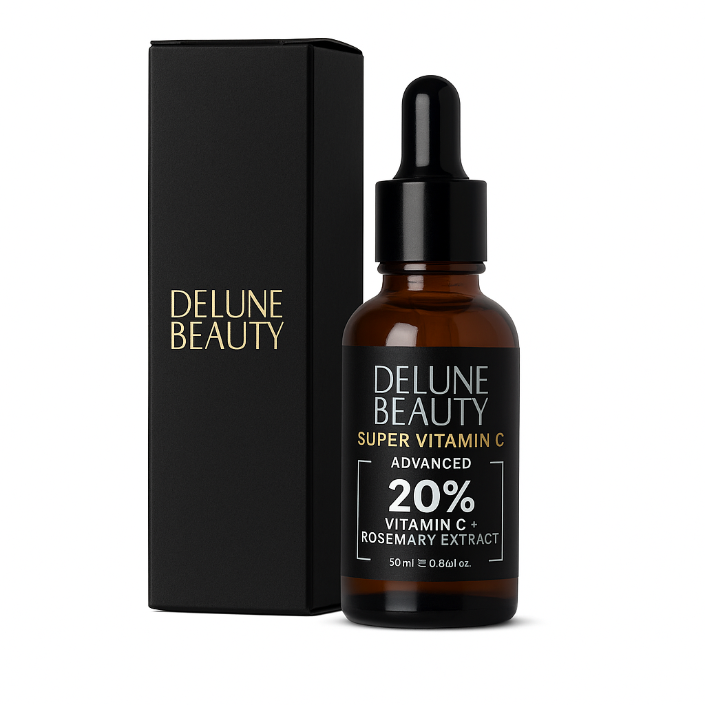 Delune Super Vitamin C 20% Advanced Oil with Box - High Potency Skincare Serum for Radiance