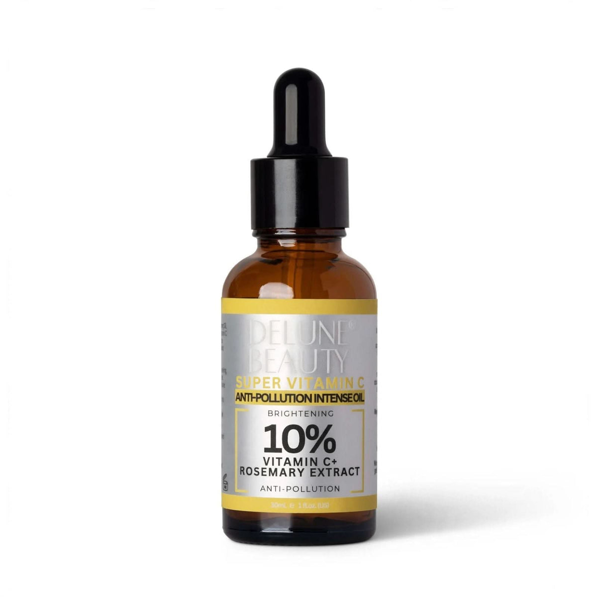 Vitamin C oil UAE – Delune Dubai Super Vitamin C 10% Brightening Oil dropper bottle