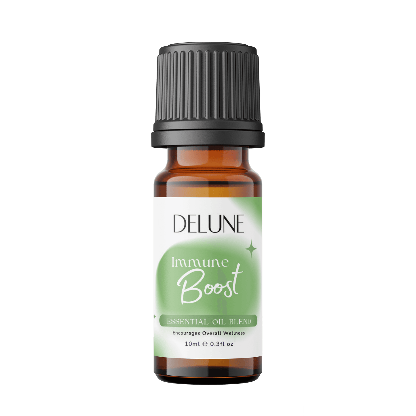 Delune Immune Boost Essential Oil Blend for overall wellness in a 10ml bottle.