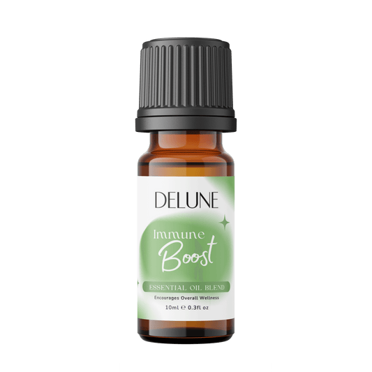Delune Immune Boost Essential Oil Blend for overall wellness in a 10ml bottle.