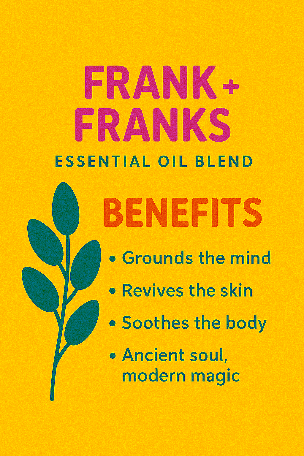 Frank + Franks essential oil blend UAE – Delune Dubai Frank + Franks (Pure Essential Oil Blend)