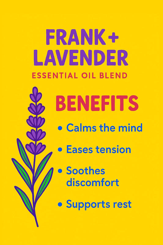 Frank + Lavender essential oil blend UAE – Delune Dubai Frank + Lavender (Pure Essential Oil Blend)