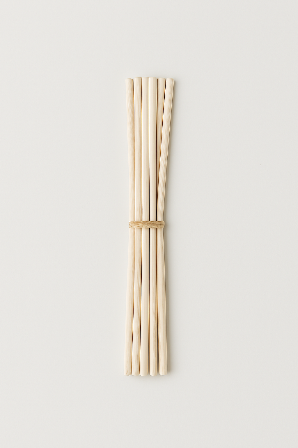 Bundle of 6 natural rattan reed diffuser replacements for long-lasting fragrance, biodegradable and eco-friendly alternative.