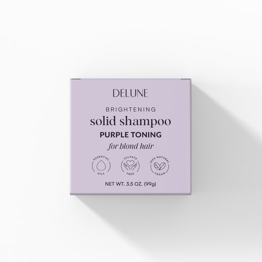 Purple Solid Shampoo Bar — Cool Tones • Brass Neutraliser