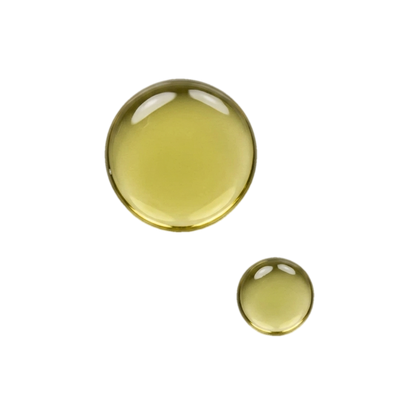 Face serum booster UAE – Delune Dubai Blueberry + Jasmine (Cell Energy) Active Serum Booster, golden-olive oil texture swatch