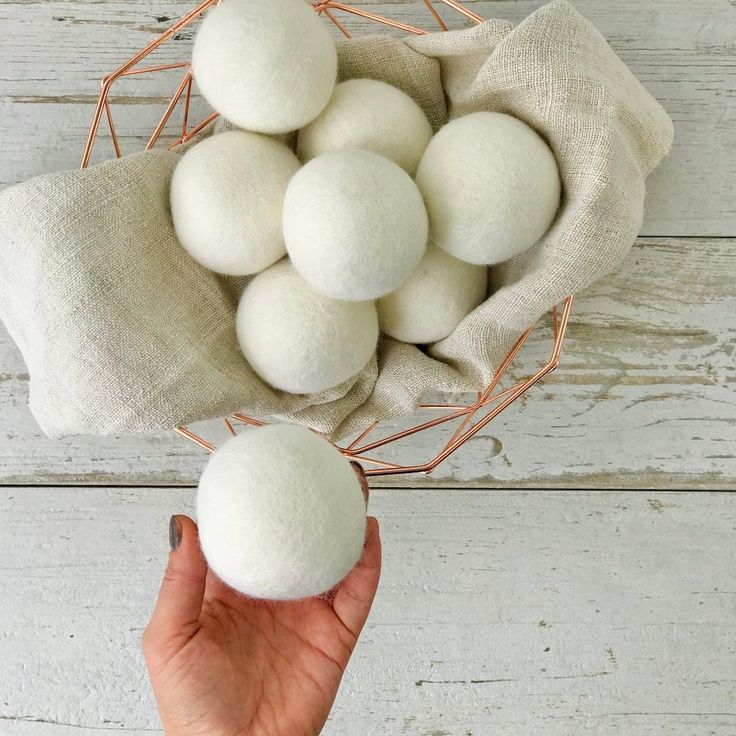 Organic Wool Laundry Dryer Balls - Set of 4