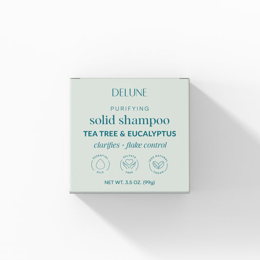 صابون شامبو صلب من شجرة الشاي والأوكالبتوس - يُنقّي الشعر ويمنع تقشره