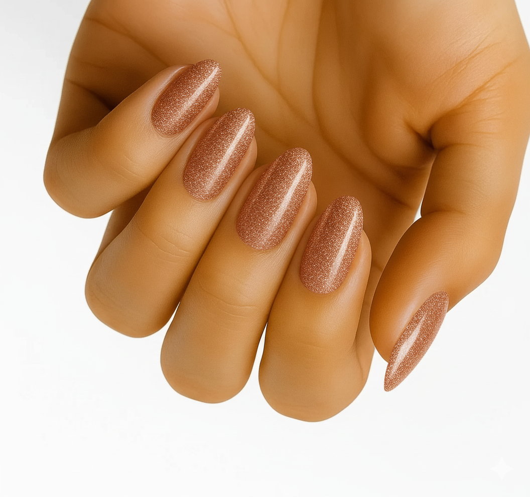 Copper Glitter (Non-UV Nail Wraps)