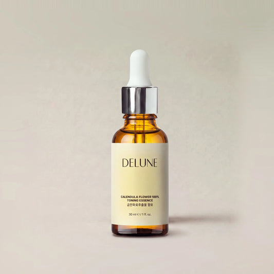 Face essence UAE – Delune Dubai Calendula Toning Essence 30ml dropper bottle