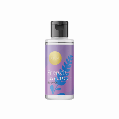Delune Lavender Body Oil Bottle for Relaxation and Stress Relief