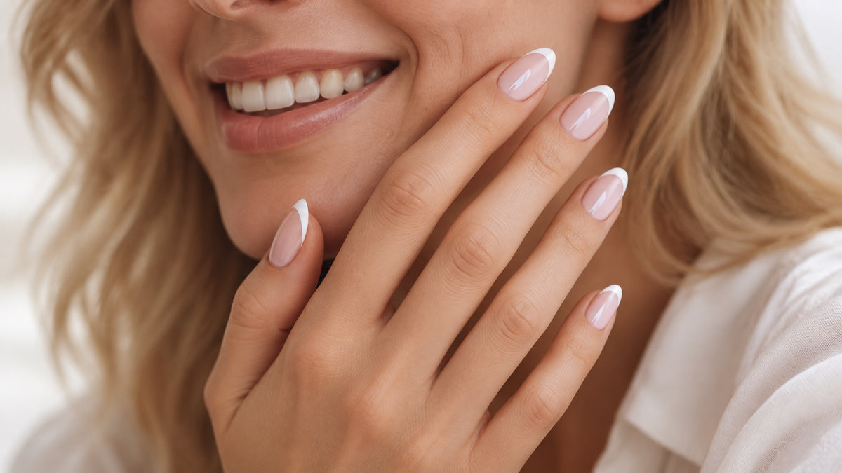 Delune French manicure nail wraps