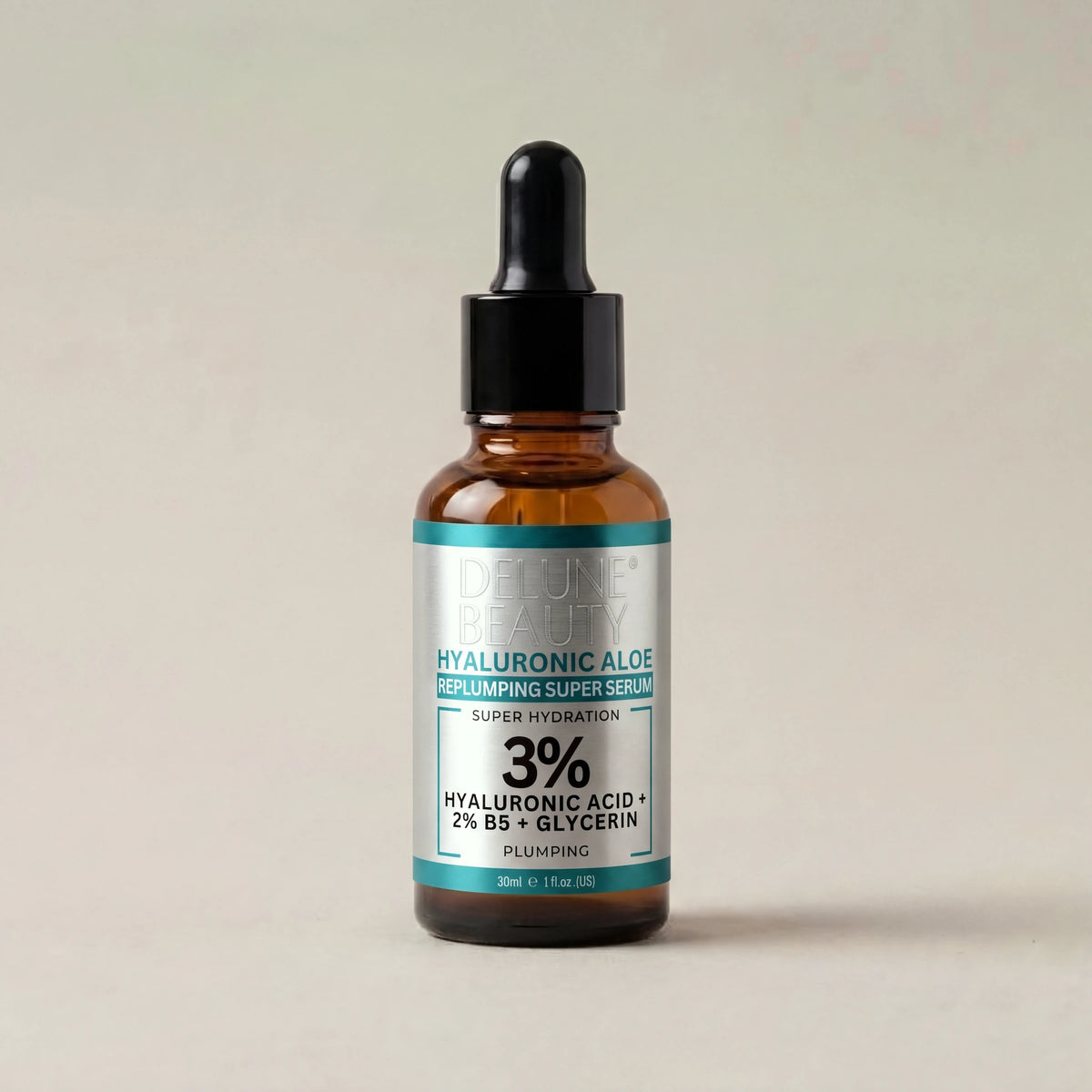 Face serum UAE – Delune Dubai Hyaluronic Aloe B5 Face Serum studio packshot