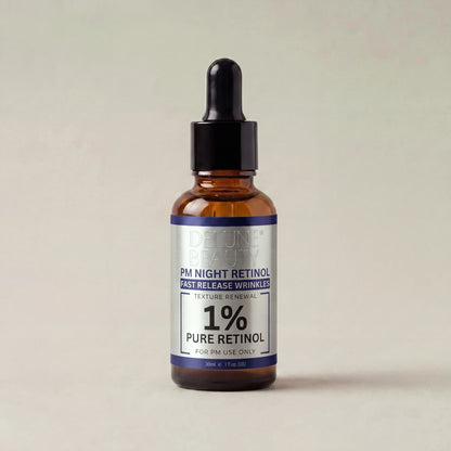 Face serum UAE – Delune Dubai Beauty PM Night Retinol Power Serum, 1% pure retinol, 30ml