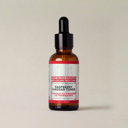Face toner UAE – Delune Dubai Raspberry Vinegar Toner studio packshot