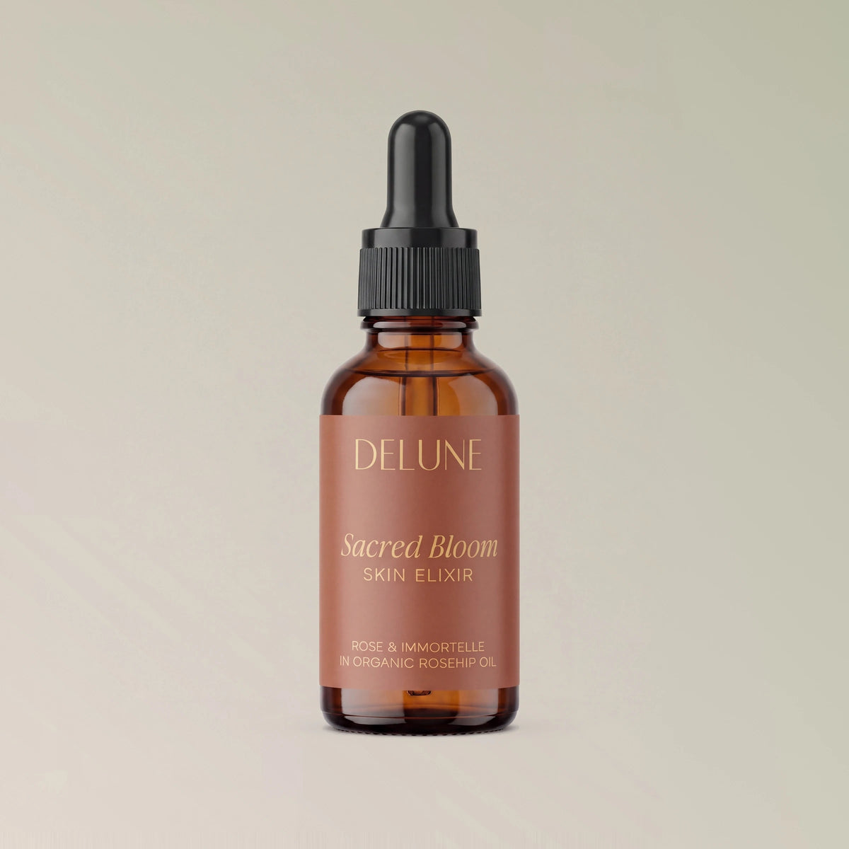 Face serum UAE – Delune Dubai Sacred Bloom Skin Elixir studio packshot