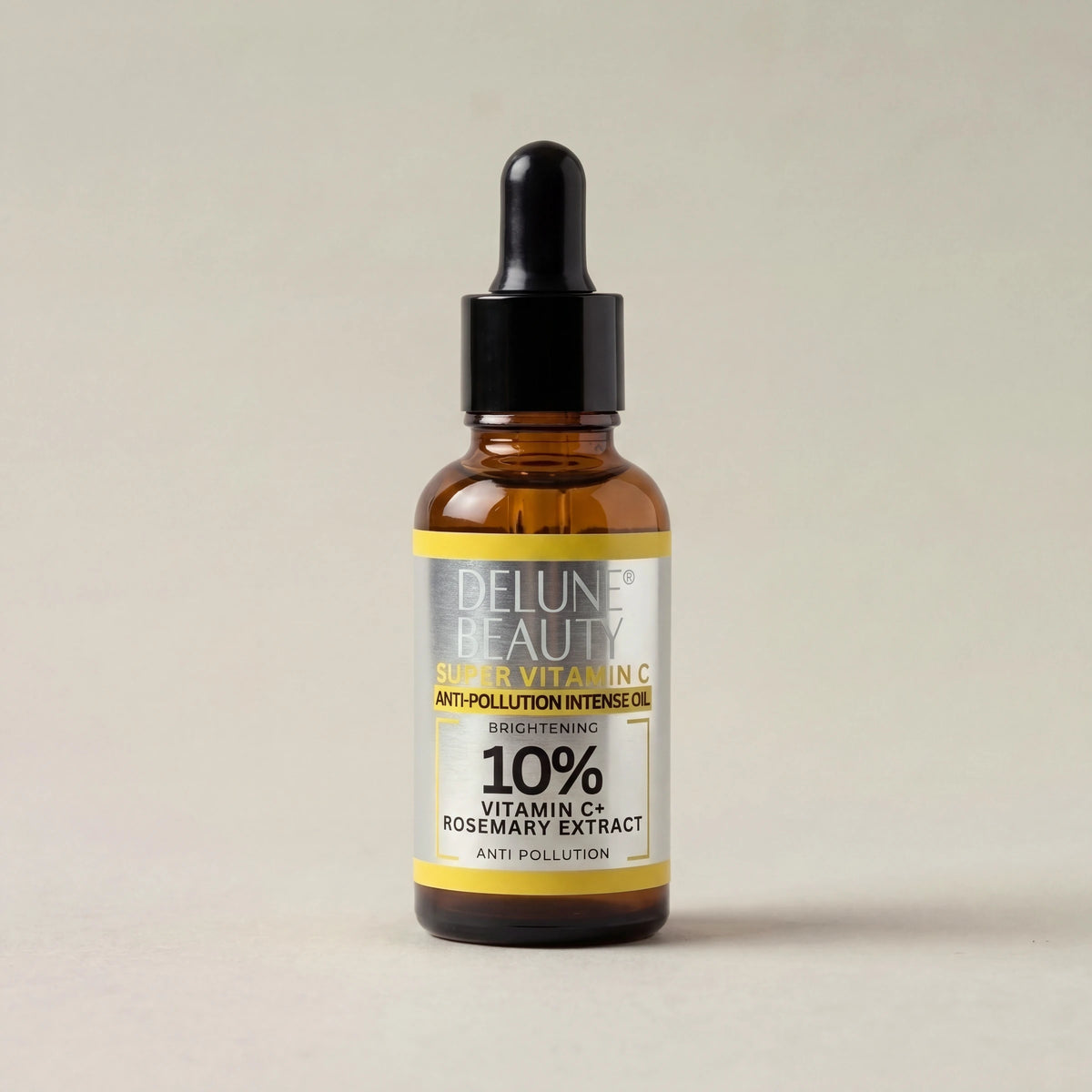 Face oil UAE – Delune Dubai Super Vitamin C Brightening Oil studio packshot