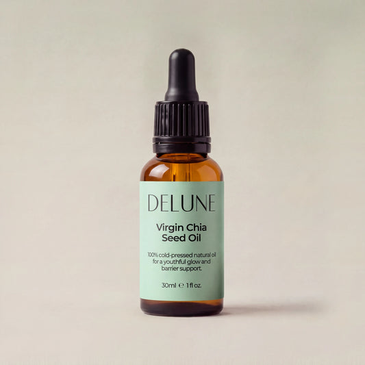 Chia Seed Oil UAE – Delune Dubai Virgin Chia Seed Oil 30ml dropper bottle