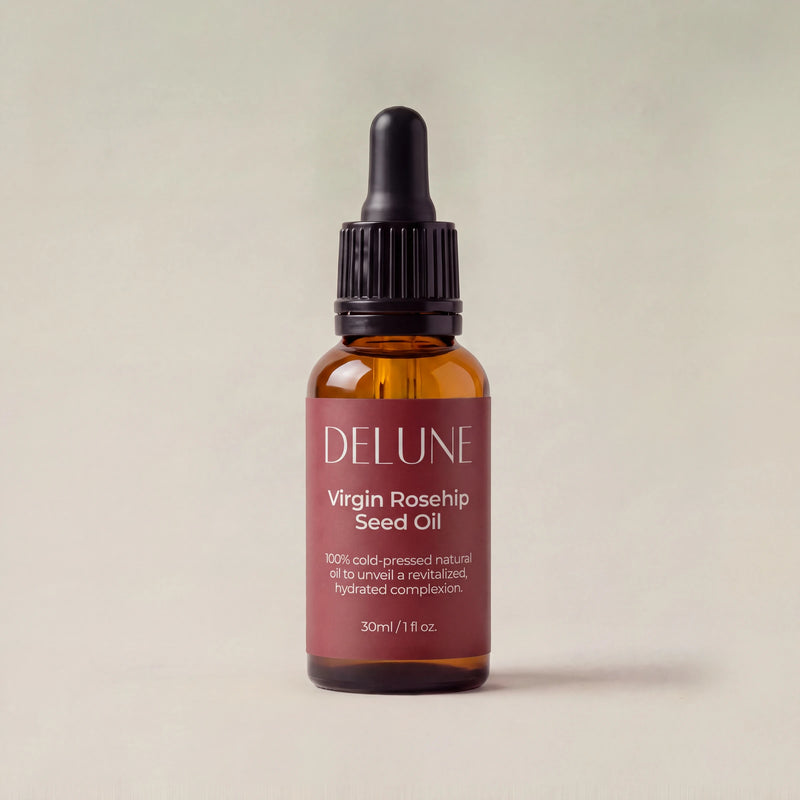 Rosehip Seed Oil UAE – Delune Dubai Virgin Rosehip Seed Oil 30ml dropper bottle