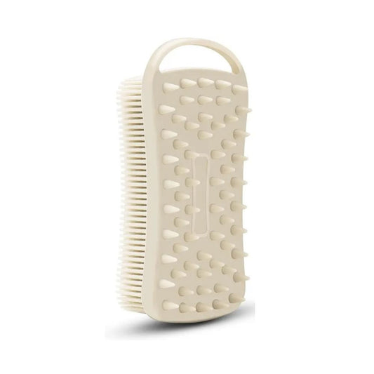 XL Silicone Body Scrubber with dual-textured bristles for deep cleansing and massage. Oversized design for more skin coverage.