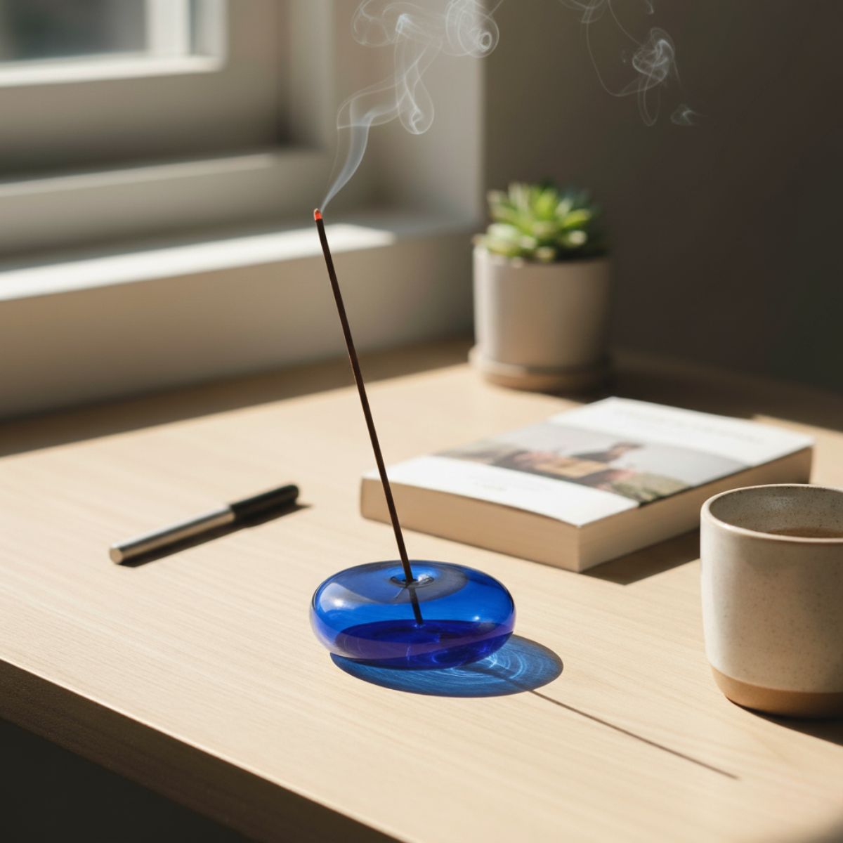 Glass Vessel Incense Holder