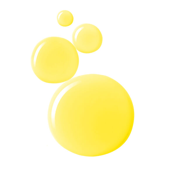 Golden droplets of Lavender Absolute Face Oil, highlighting texture and purity.