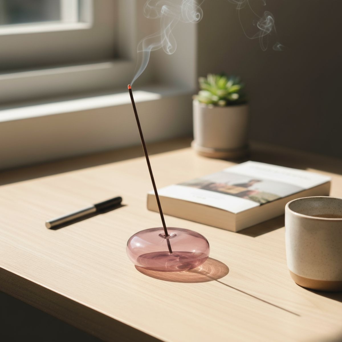 Glass Vessel Incense Holder