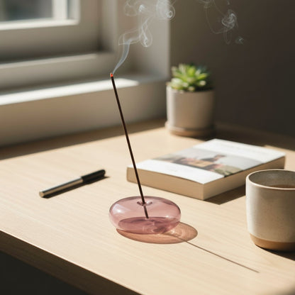 Glass Vessel Incense Holder