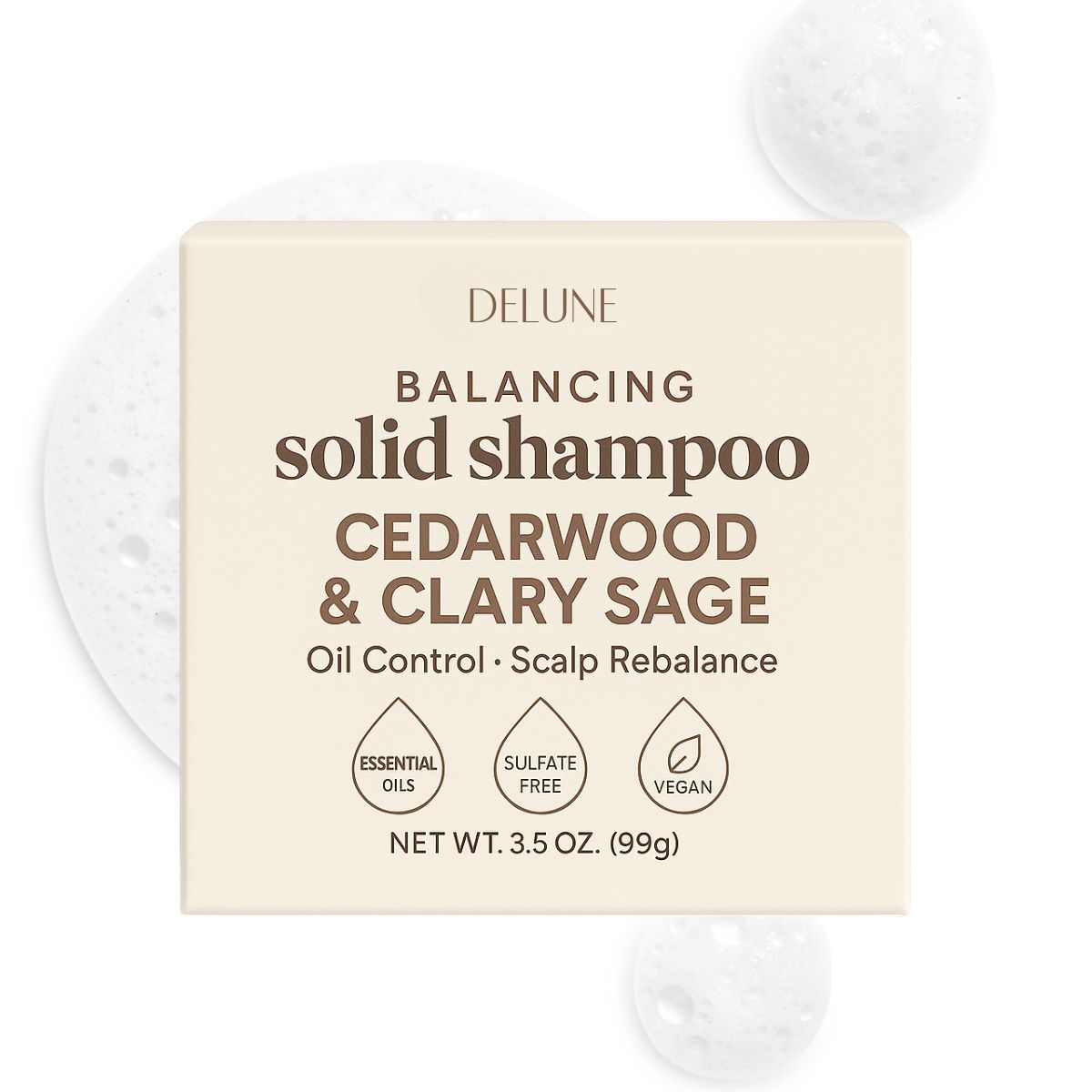 Cedarwood & Clary Sage Solid Shampoo Bar - Oil Control · Scalp Rebalance
