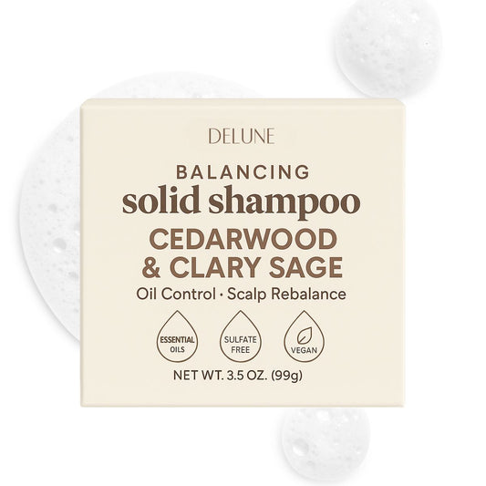 Cedarwood & Clary Sage Solid Shampoo Bar - Oil Control · Scalp Rebalance