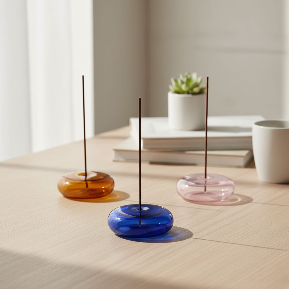 Glass Vessel Incense Holder