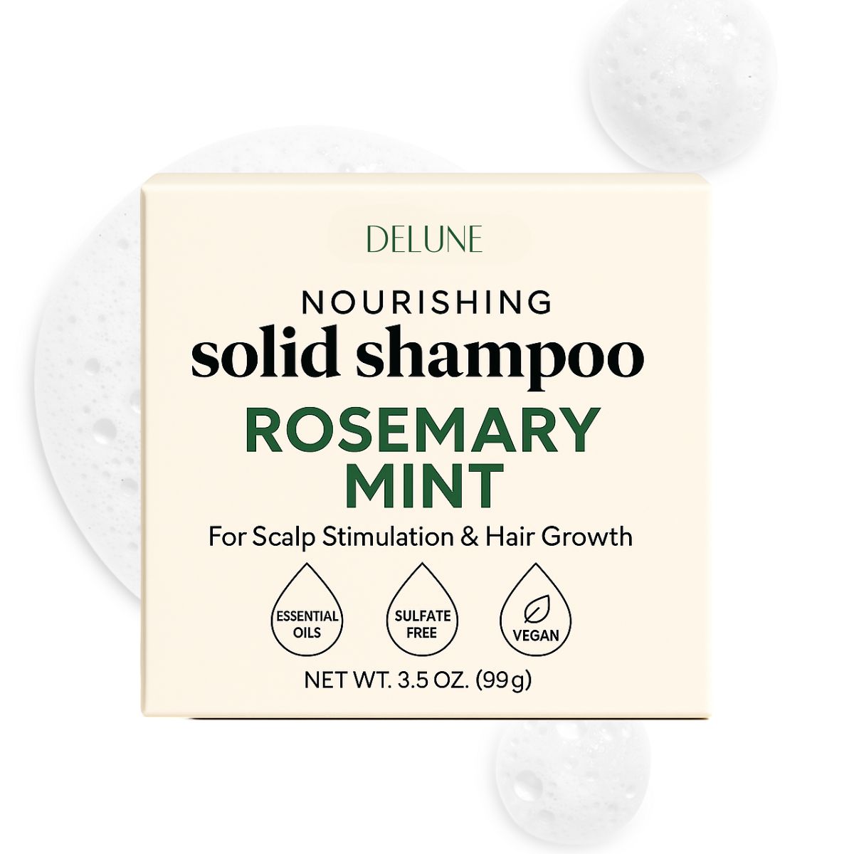 Rosemary Mint Solid Shampoo Bar - Scalp Boost · Hair Growth