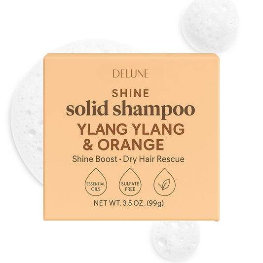 Ylang Ylang & Orange Solid Shampoo Bar - Shine Boost · Dry Hair Rescue